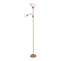 Brilagi - Lampadar ARIANA 1xE27/100W/230V + 1xE14/25W auriu
