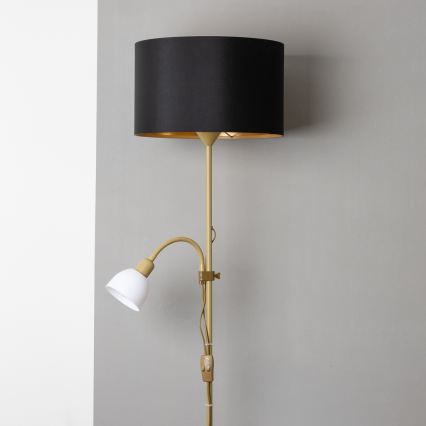 Brilagi - Lampadar CERIA 1xE27/100W/230V + 1xE14/25W auriu/negru