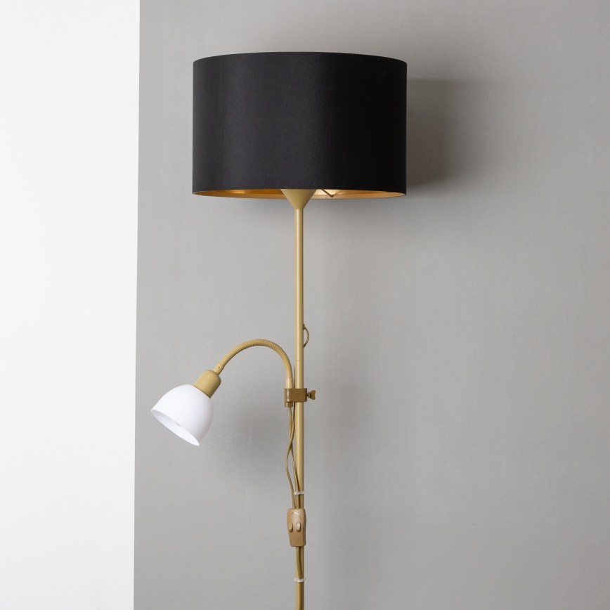 Brilagi - Lampadar CERIA 1xE27/100W/230V + 1xE14/25W auriu/negru