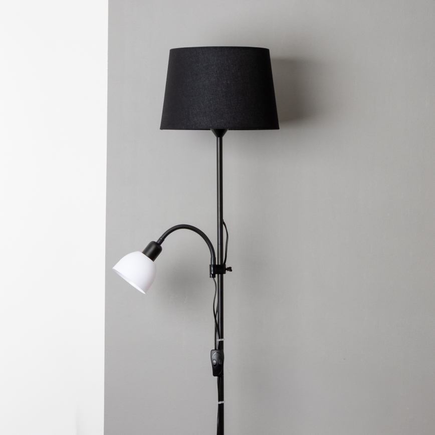 Brilagi - Lampadar CERIA 1xE27/100W/230V + 1xE14/25W negru