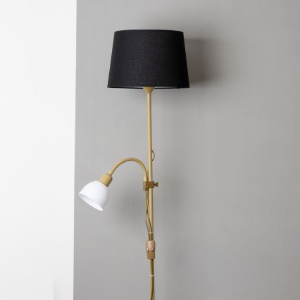 Brilagi - Lampadar CERIA 2 în 1 1xE27/100W/230V + 1xE14/25W auriu/negru