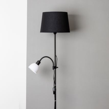 Brilagi - Lampadar CERIA 2 în 1 1xE27/100W/230V + 1xE14/25W, negru