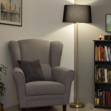 Brilagi - Lampadar LED CERIA 1xE27/20W/230V diam. 45 cm negru/auriu
