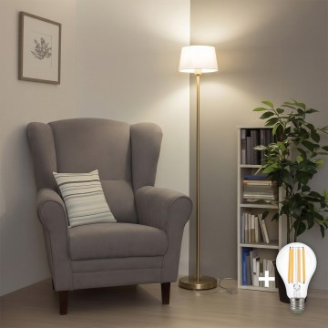 Brilagi - Lampadar LED CERIA 1xE27/20W/230V Ø 25 cm gri/auriu