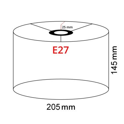 Brilagi - Lampadar LED CERIA, 1xE27/40W/230V, Ø 20,5 cm, alb/crom mat