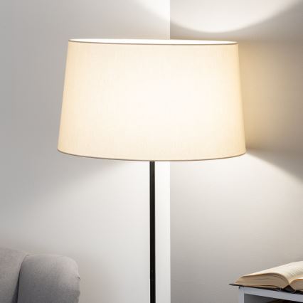 Brilagi - Lampadar LED CERIA 1xE27/40W/230V Ø 45 cm bej/negru