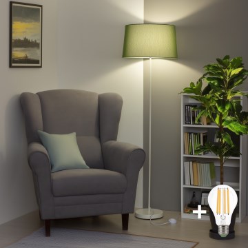 Brilagi - Lampadar LED CERIA 1xE27/40W/230V Ø 45 cm verde/alb