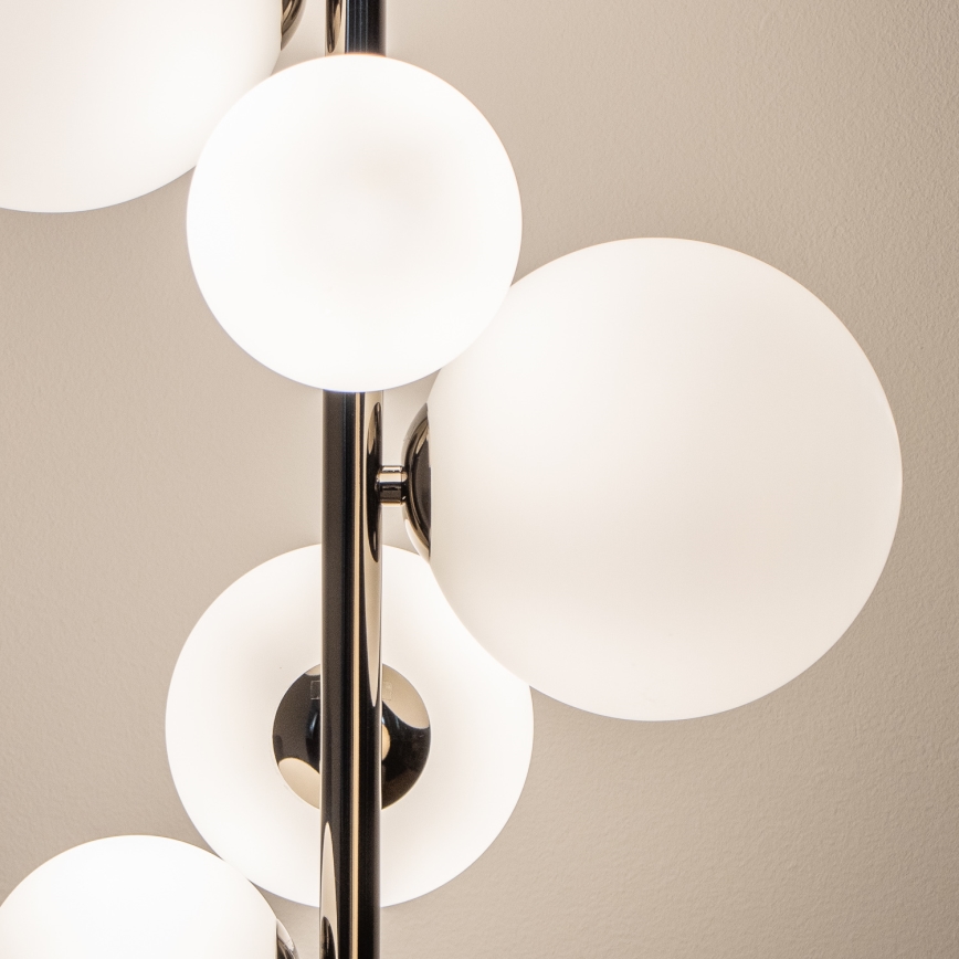 Brilagi - Lampadar LED MILLA 7xG9/3W/230V crom negru/alb