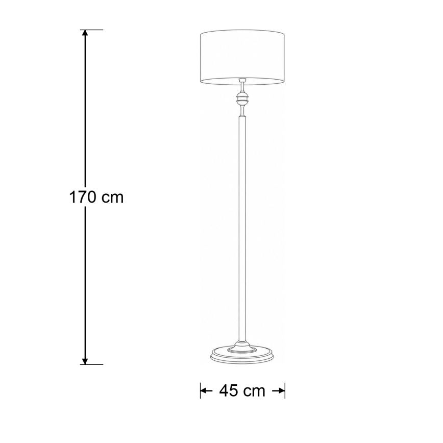 Brilagi - Lampadar SAPHIRE 1xE27/15W/230V crem/auriu/patină