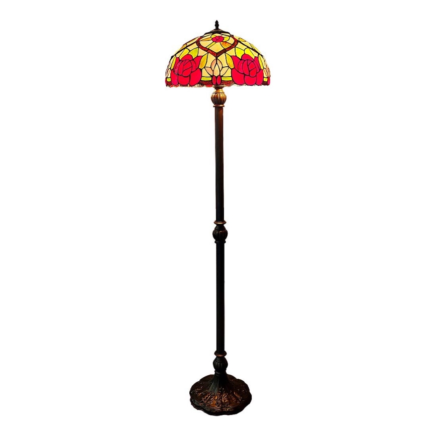 Brilagi - Lampadar Tiffany cu vitralii GARLAN 2xE27/60W/230V