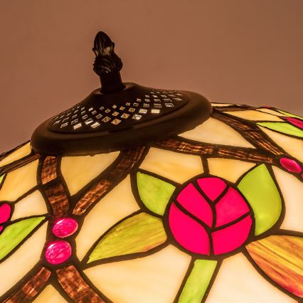 Brilagi - Lampadar Tiffany cu vitralii GARLAN 2xE27/60W/230V