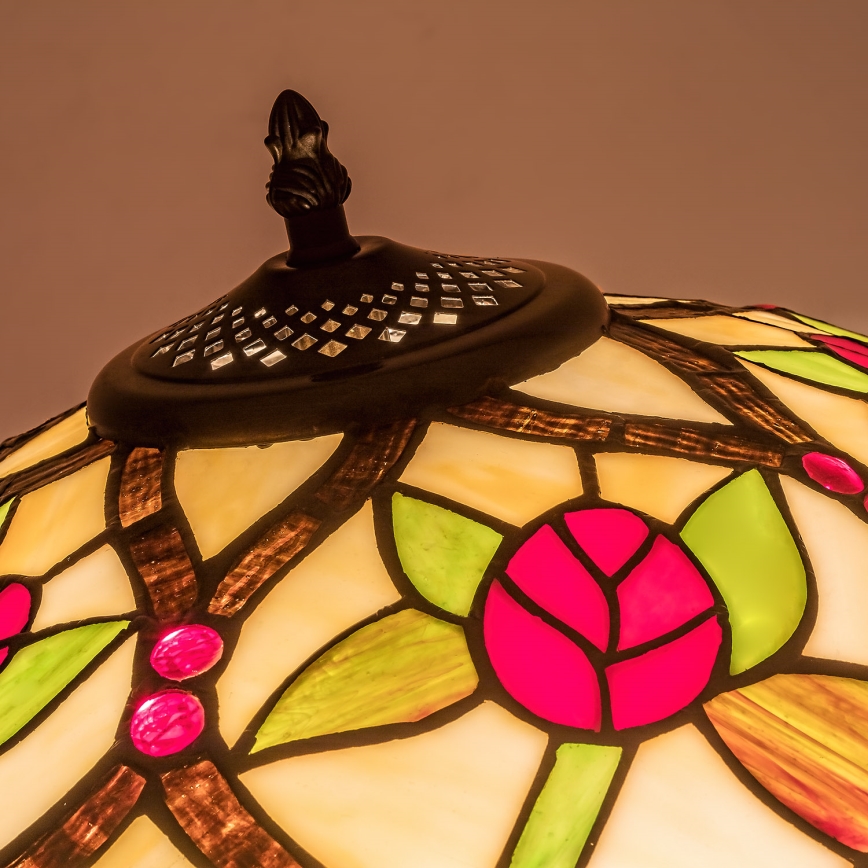 Brilagi - Lampadar Tiffany cu vitralii GARLAN 2xE27/60W/230V