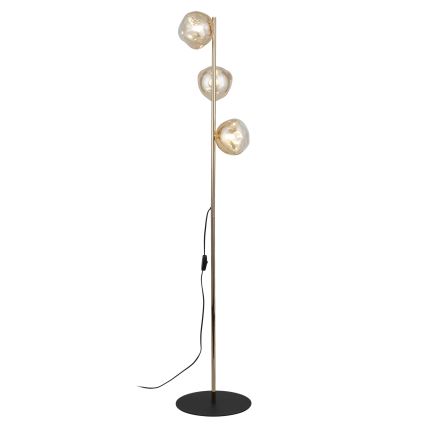 Brilagi - Lampadar VULCANO 3xG9/8W/230V auriu/bej fumuriu