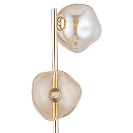 Brilagi - Lampadar VULCANO 3xG9/8W/230V auriu/bej fumuriu