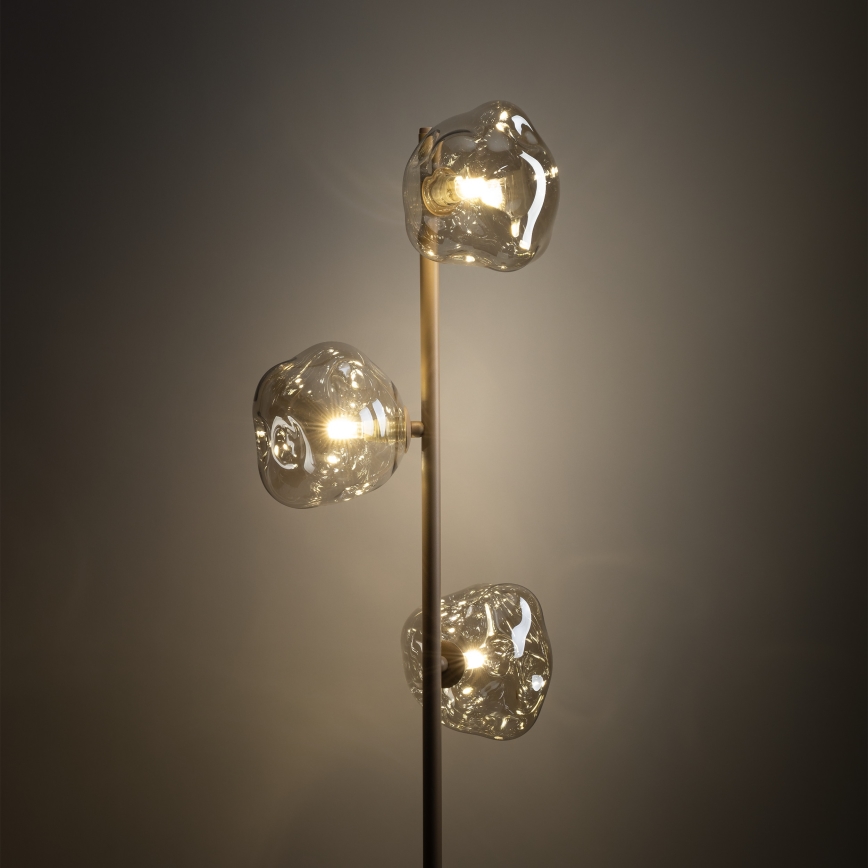 Brilagi - Lampadar VULCANO 3xG9/8W/230V bej/fumuriu bej