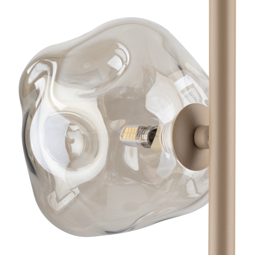 Brilagi - Lampadar VULCANO 3xG9/8W/230V bej/fumuriu bej