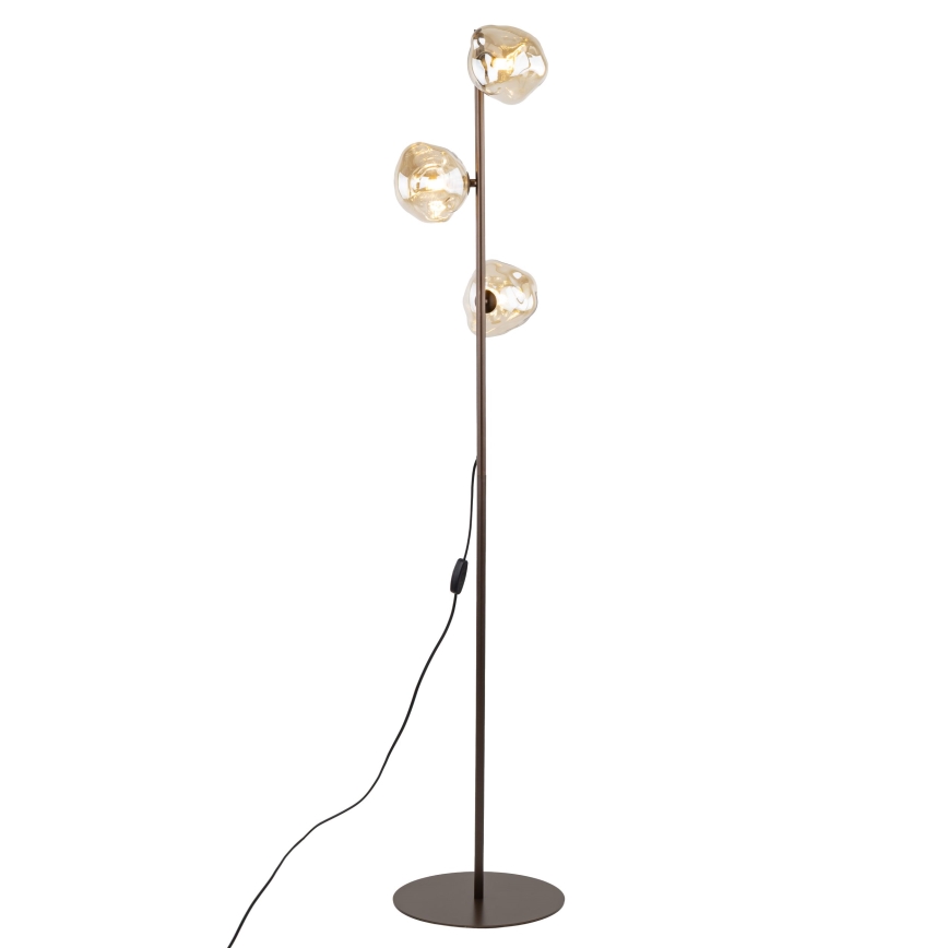 Brilagi - Lampadar VULCANO, 3xG9/8W/230V, maro/bej fumuriu