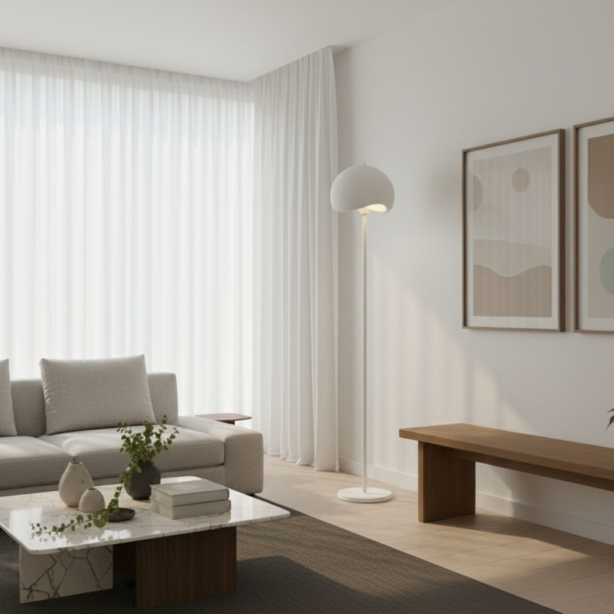 Brilagi - Lampadar WABI SABI 1xE27/40W/230V, alb