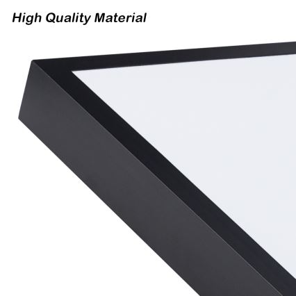 Brilagi - Plafonieră LED FRAME SMART dimmabilă pentru baie, 96W/230V, 120x60 cm, 3000-6000K, IP44, neagră + telecomandă