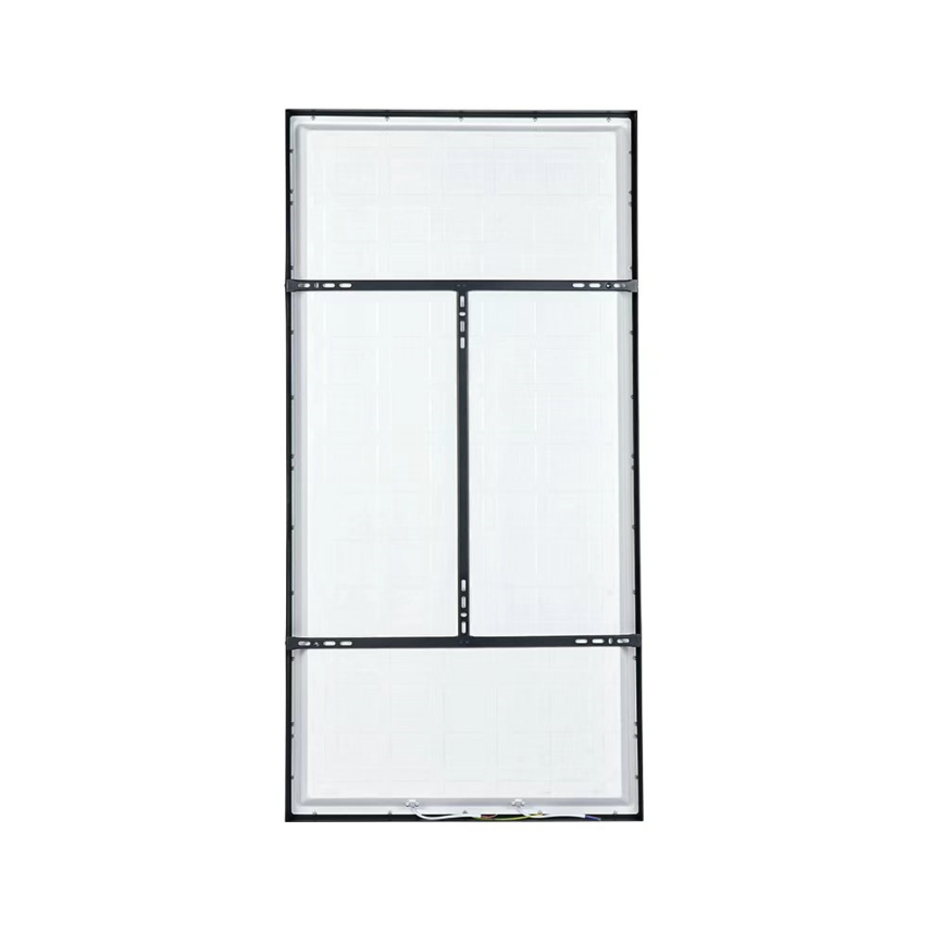 Brilagi - Plafonieră LED FRAME SMART dimmabilă pentru baie, 96W/230V, 120x60 cm, 3000-6000K, IP44, neagră + telecomandă