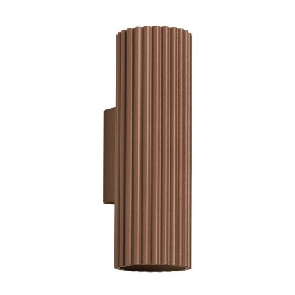 Brilagi - LED Aplică de perete CRESTO 2xGU10/10W/230V 20 cm maro