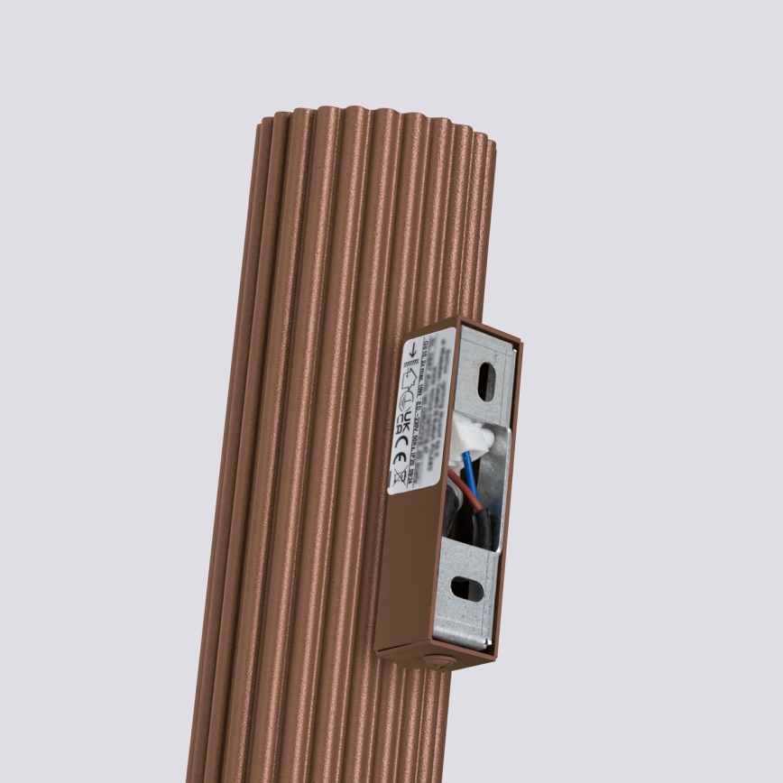 Brilagi - LED Aplică de perete CRESTO 2xGU10/10W/230V 20 cm maro