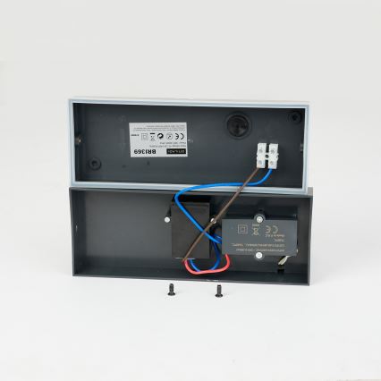 Brilagi TESSI - Aplică LED de exterior cu senzor, 10W, 230V, antracit, IP54