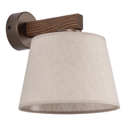 BRILAGI - LED Aplică de perete LATTE 1xE27/15W/230V pin/bej