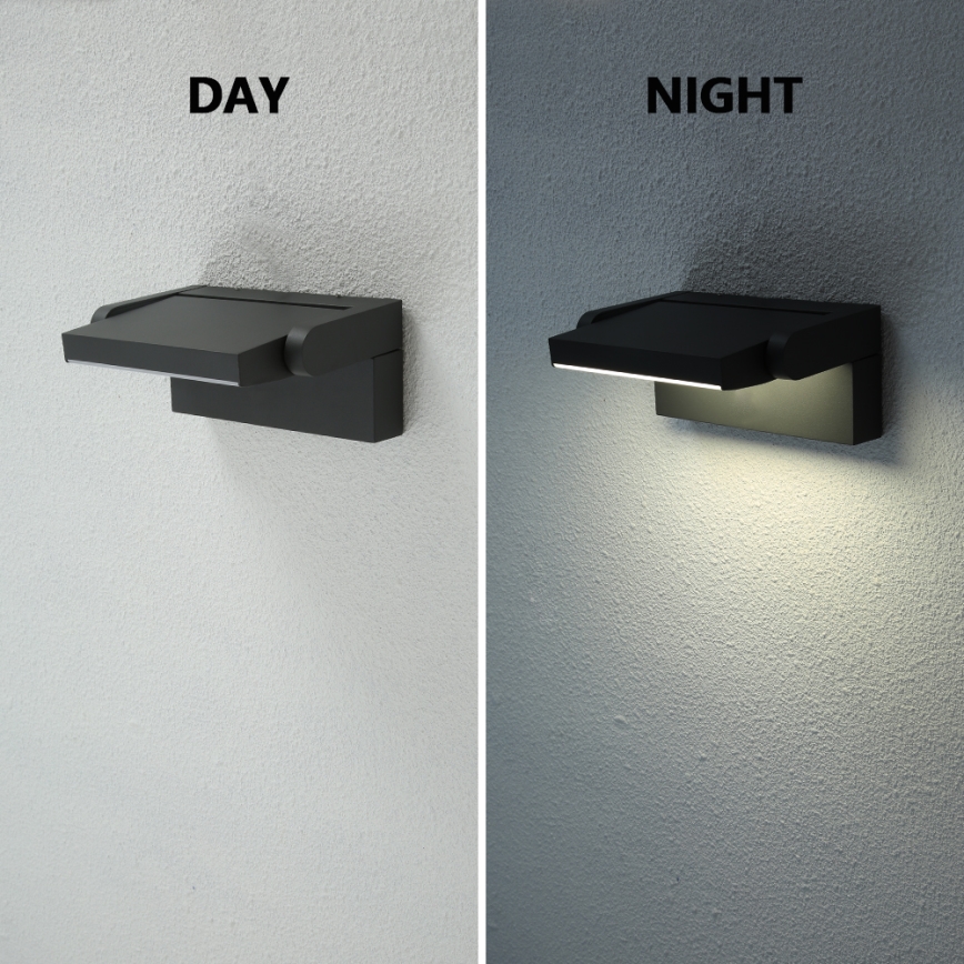BRILAGI - LED Aplică de perete pentru exterior ANKLE LED/12W/230V IP65 neagră