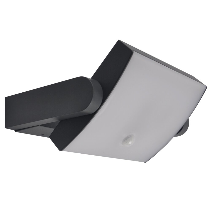 Brilagi - Aplica de perete LED pentru exterior ANKLE cu senzor LED/18W/230V 3000K IP65 antracit