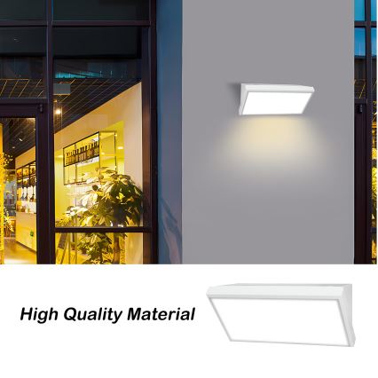Brilagi - Aplică de perete LED pentru exterior cu senzor TRIANGLE, 20W, 230V, albă, IP65