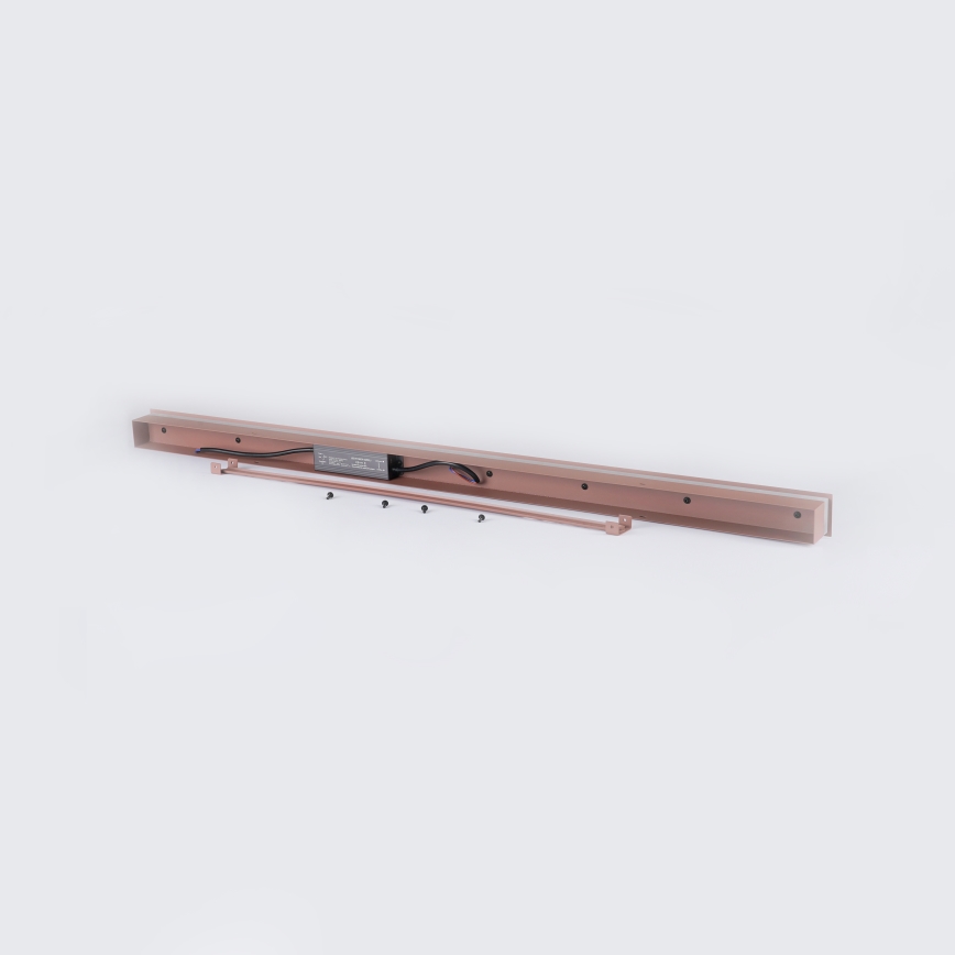 Brilagi - Aplică de perete pentru exterior LINEAR LED/22W/230V 3000K IP65 100 cm maro CRI 90