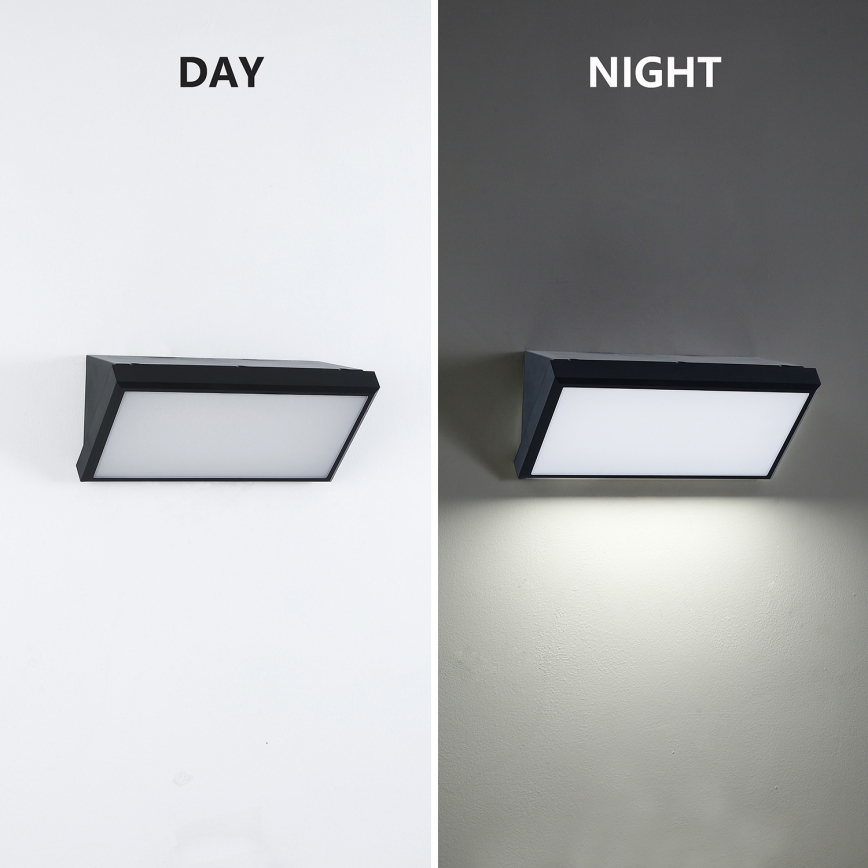 Brilagi - Aplica de perete LED reglabilă pentru exterior TRIANGLE 1xE27/6W/230V 2700-6500K IP65 negru