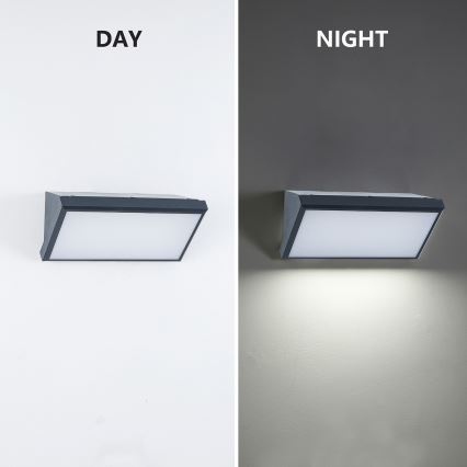 Brilagi - Aplică de perete LED reglabilă pentru exterior TRIANGLE 1xE27/6W/230V 2700-6500K IP65 antracit