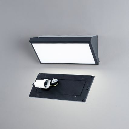 Brilagi - Aplică de perete LED reglabilă pentru exterior TRIANGLE 1xE27/6W/230V 2700-6500K IP65 antracit