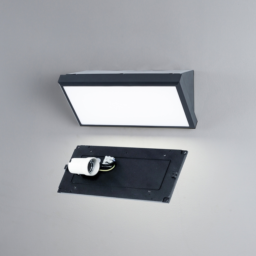 Brilagi - Aplică de perete LED reglabilă pentru exterior TRIANGLE 1xE27/6W/230V 2700-6500K IP65 antracit