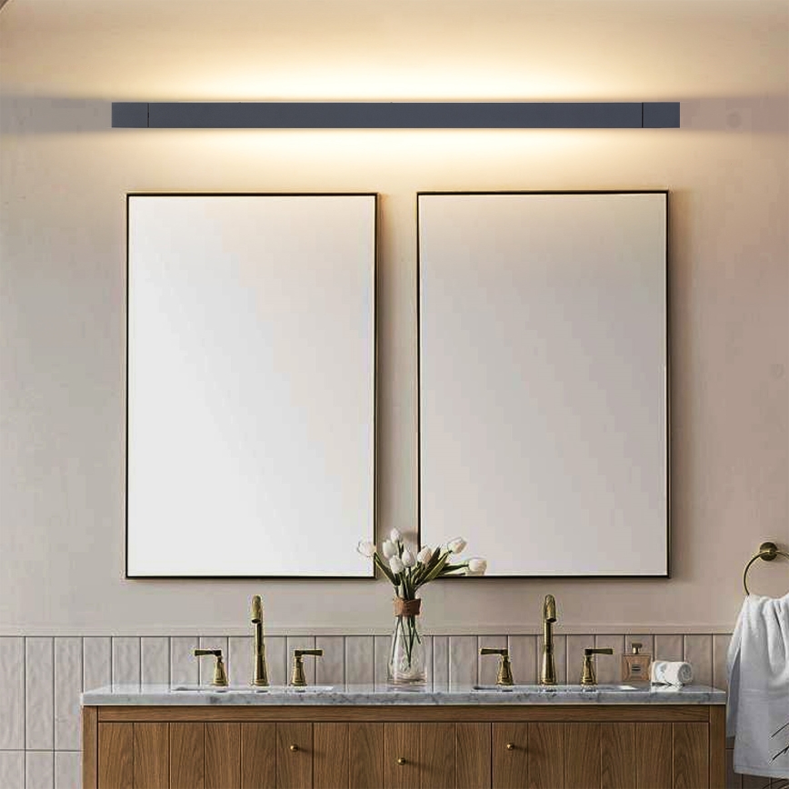 Brilagi - Iluminare LED pentru oglindă de baie AQUA LINE LED/36W/230V 120 cm IP44 negru CRI 90