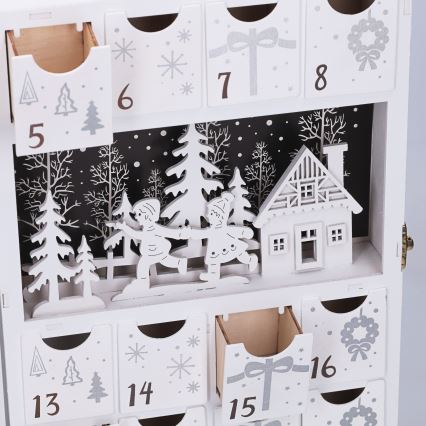 BRILAGI - LED Calendar de Advent LED/2xAA