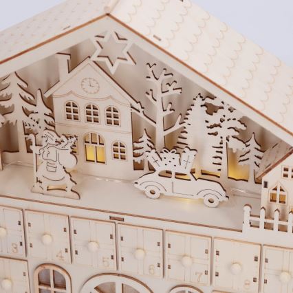 BRILAGI - LED calendar de Advent LED/2xAA