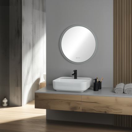 Brilagi - Oglindă de baie încălzită LED RGBW CLARA PRO LED/18,5W/230V Ø 60 cm IP44 CRI 90 compatibilă cu dimmer + CCT