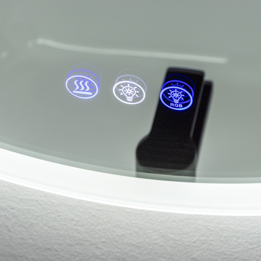 Brilagi - Oglindă de baie încălzită LED RGBW CLARA PRO LED/18,5W/230V Ø 60 cm IP44 CRI 90 compatibilă cu dimmer + CCT