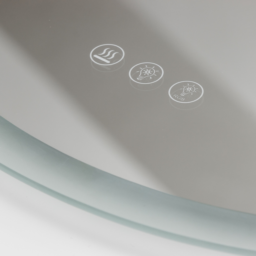 Brilagi - Oglindă de baie încălzită LED RGBW CLARA PRO LED/18,5W/230V Ø 60 cm IP44 CRI 90 compatibilă cu dimmer + CCT