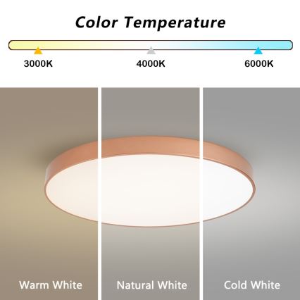 BRILAGI - plafonieră LED dimabilă POOL SMART LED/100W/230V 3000-6000K pr. 80 cm Wi-Fi Tuya cu finisaj cupru + telecomandă