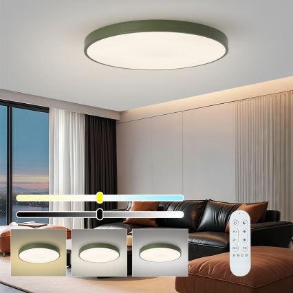 Brilagi - Corp de iluminat LED dimerizabil pentru piscină POOL SMART LED/100W/230V Ø 80 cm 3000-6000K Wi-Fi Tuya + telecomandă, verde