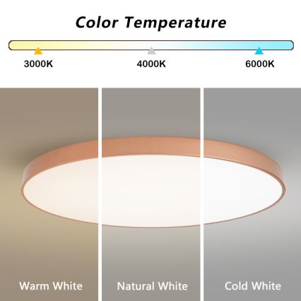 BRILAGI - Plafonieră LED reglabilă POOL SMART LED/180W/230V 3000-6000K 120 cm bronz Wi-Fi Tuya + telecomandă