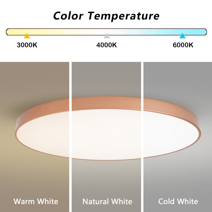 BRILAGI - Plafonieră LED reglabilă POOL SMART LED/180W/230V 3000-6000K 120 cm bronz Wi-Fi Tuya + telecomandă