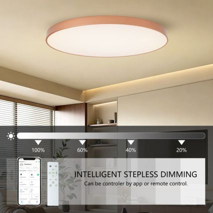 BRILAGI - Plafonieră LED reglabilă POOL SMART LED/180W/230V 3000-6000K 120 cm bronz Wi-Fi Tuya + telecomandă