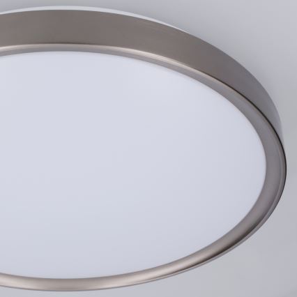 Brilagi - Plafonieră LED reglabilă FANCIA, 48W, 230V, 3000–6500K, Ø 39 cm, argintiu + telecomandă