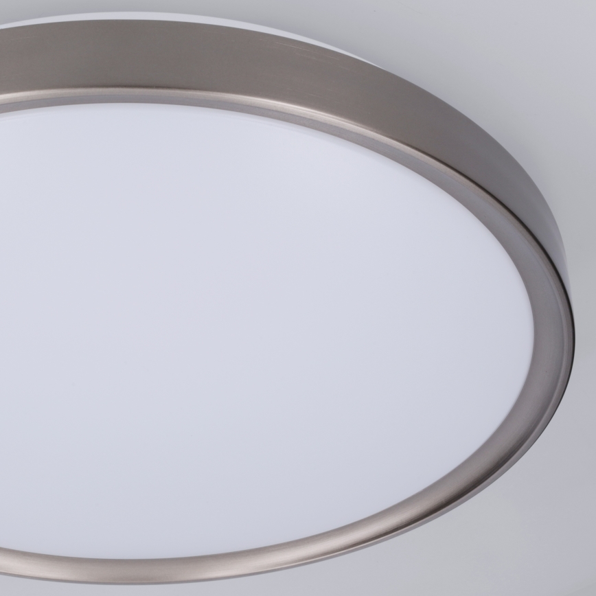 Brilagi - Plafonieră LED reglabilă FANCIA, 48W, 230V, 3000–6500K, Ø 39 cm, argintiu + telecomandă