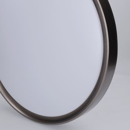 Brilagi - Plafonieră LED reglabilă FANCIA, 48W, 230V, 3000–6500K, Ø 39 cm, argintiu + telecomandă